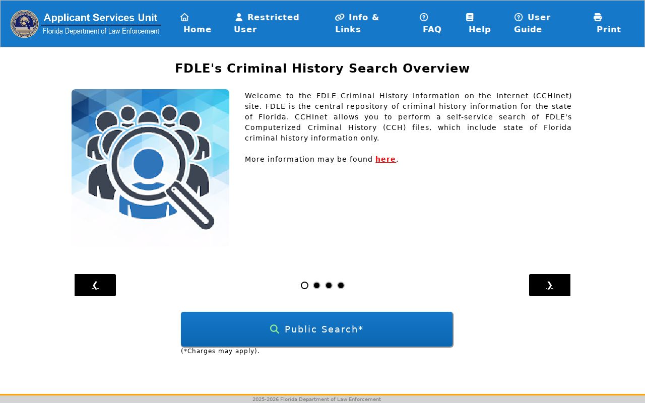 Gulf County criminal history FDLE background check